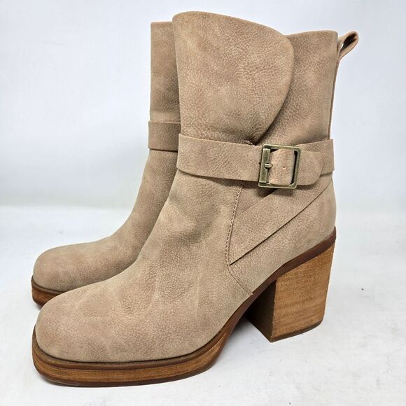 KORKS Marci II Women's Heel Tan Ankle Boots Size 6.5 - Picture 5 of 12